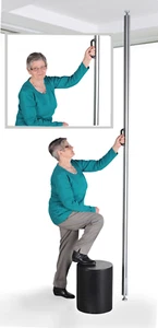 Badeinstiegshilfe, Transferhilfe, Bad-Stange, Boden-Decken Stange - Bild 1 von 3