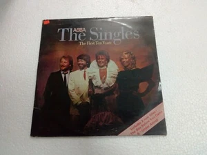 ABBA (2 lp) SINGLES THE FIRST TEN YEARS RARE LP record POLYDOR INDIA INDIAN VG+ - Picture 1 of 7