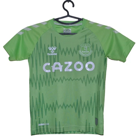 EVERTON 2020/2021 GOALKEEPER FOOTBALL SHIRT JERSEY HUMMEL SIZE YM BOYS Cover