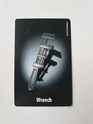 2013 Clue Classic Murder Weapon Wrench Tarjeta Repuesto Juego Pieza Foto 1 de 2