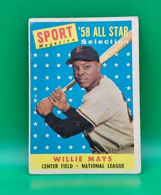 1958 Topps - Revista deportiva '58 All Star Selection Willie Mays #486 Foto 1 de 2