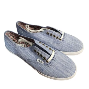 Vans off the wall women's size 7.5 Denim Sneakers - Picture 1 of 5