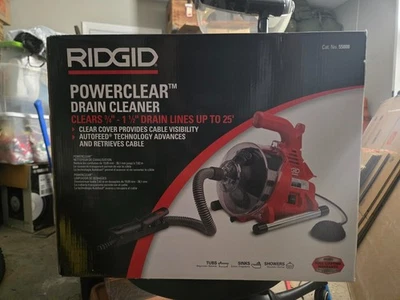 Ridgid Power Clear 120-Volt Drain Cleaning Snake Auger Machine Heavy Duty - Image 1 of 3