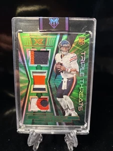 2021 Panini XR Justin Fields Triple Threats #RTT-JFI 3/5 Rookie Patch Bears - Picture 1 of 2