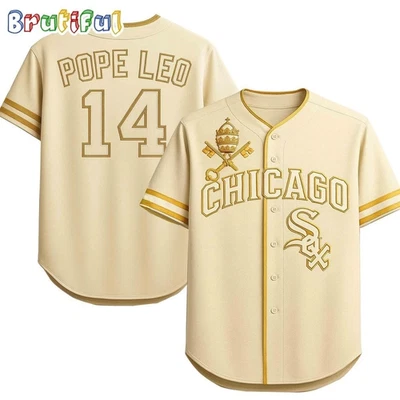 Camiseta de béisbol estampada DA POPE Chicago Team White Soxx 2025 Foto 1 de 2