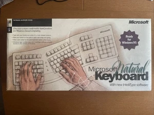 Vintage New 1995 Microsoft Natural Ergonomic Keyboard - Picture 1 of 5