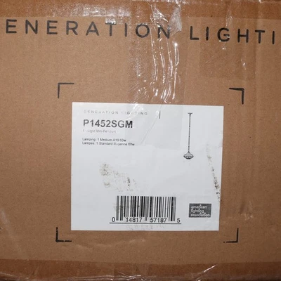 Generation Lighting Pendant 1 Light in Period Inspired Style 12" Wide x 9" H   - Image 1 of 4