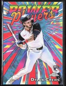 2025 Topps Chrome DYLAN CREWS Power Players Rookie Card RC #PP-20 Nationals - Picture 1 of 2