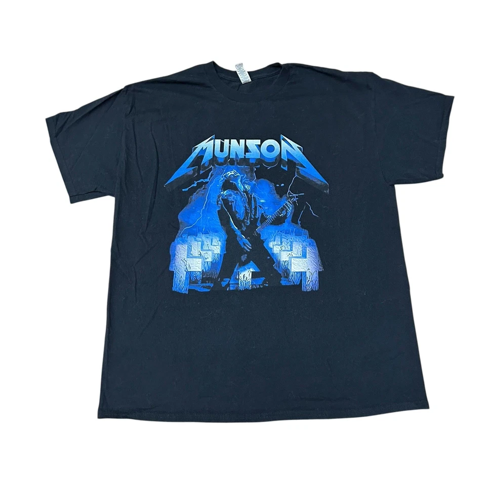 Camiseta Negra Guitarra Stranger Things Eddie Munson The Freak XL Foto 1 de 4