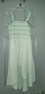 Young Girls Size Medium (7/8) Light Green Bi-Level Summer Dress By Art Class - Picture 1 of 5