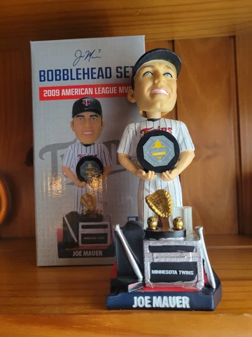 Joe Mauer Minnesota Twins 2009 American League MVP Bobblehead SGA NIB Cover