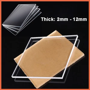Clear Plastic Plate Sheet Cut To Size Laser Plastic Extrude Panels 2mm - 12mm - Picture 1 of 7