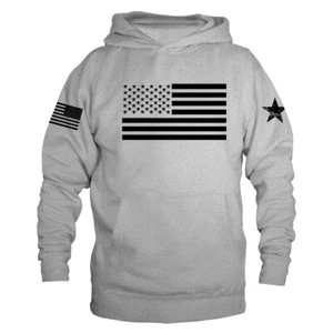 Sudadera con capucha suéter polar bandera de Estados Unidos de América - Imagen 1 de 9