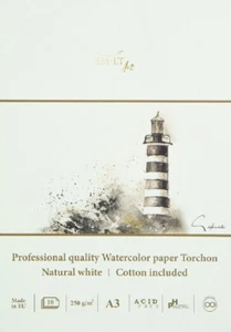 Blocco per Acquarello SMLT Art - A3 - 10 fogli 3AS-10(250)/PRO (11SMLT) - Picture 1 of 1