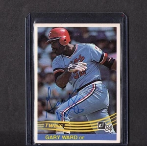 1984 DONRUSS VINTAGE KARTE SIGNIERT IP AUTO GARY WARD MINNESOTA TWINS TOP - Bild 1 von 2