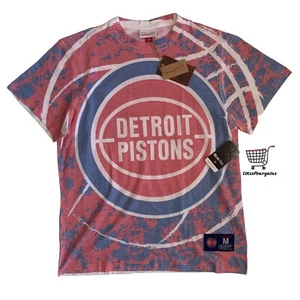 Mitchell & Ness NBA Detroit Pistons Jumbotron Submimated T-Shirt Mens Size M New - Picture 1 of 11