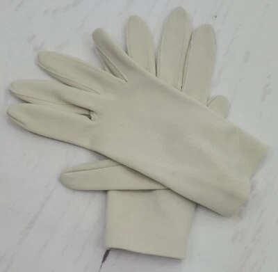 Guantes De Colección Niñas Marfil Algodón Imitación Perla Cierre 7.75" Largo Domingo Mejor Foto 1 de 4