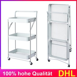 Servierwagen 3 Etagen Küchenwagen Küchentrolley Beistellwage Rollwagen Rollregal