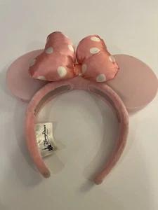 Disney Parks Authentic Pink Light up Minnie Mouse Ears Headband World Of Color - Picture 1 of 10