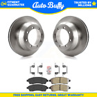 Rear Disc Brake Rotors And Integrally Molded Pads Kit For Ford F-350 Super Duty