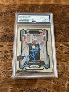 Rey Mysterio IP Signed Prizm Card Psa Dna Coa Slab Autographed WWE LWO - Picture 1 of 2