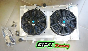 3ROW Radiator +Shroud +Fan for Subaru Impreza WRX STI GG GD 1.6L/2.0L/2.5L 02-07 - Picture 1 of 12