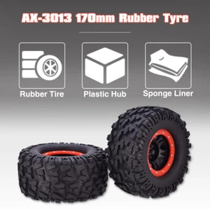 2PCS AUSTARHOBBY AX-3013 170mm Wheel Tires Tyre 17mm Hex for 1/8 RC Car Traxxas - Picture 1 of 12