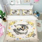 3D Hand Drawn Cat Nao4157 Bed Pillowcases Quilt Duvet Cover Set Queen King Fay