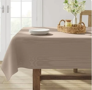 Solid Tablecloth Threshold 60 x 84 - Natural - Picture 1 of 3