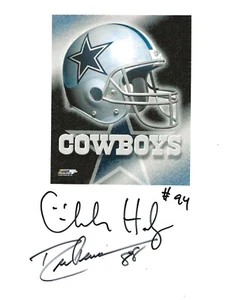 CHARLES HALEY & DREW PEARSON Autographed Signed 8x10 Photo NFL Dallas Cowboys - Picture 1 of 1