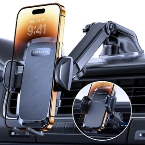 Support Telephone Voiture Rotation 360°& Ventouse Puissante Porte Telephone V... - Photo 1/6