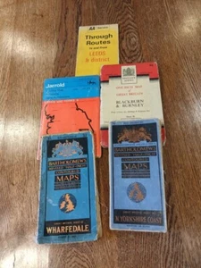5 vintage maps of Yorkshire/Lancashire. 1950's/70's. 2 cloth. - Picture 1 of 2