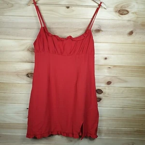 Beginning Boutique Red Dress Women's Size Medium No Stretch - Bild 1 von 6