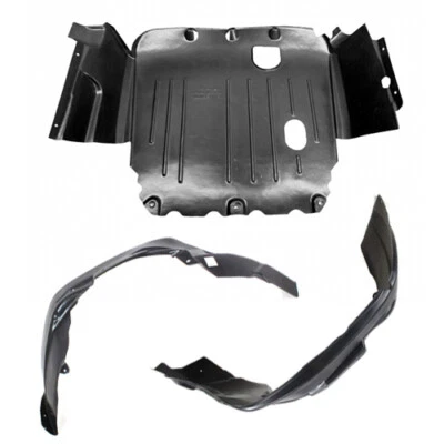 New Front Fender Liner & Engine Under Cover Set For 2007-2017 Jeep Patriot Foto 1 de 4