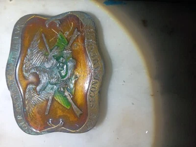 Indiana Metal Craft 1977 nuestra herencia americana la segunda enmienda hebilla de cinturón Foto 1 de 2