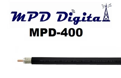 MPD Digital MPD400 (LMR400 Equivalent) Coax Cable w/ MPD Connectors (20 - 100ft) - Image 1 of 2