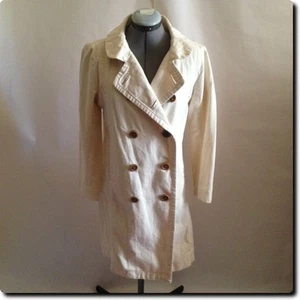 J. Crew Double Breasted All Cotton Classic Twill Chino Coat Jacket 10 - Picture 1 of 8