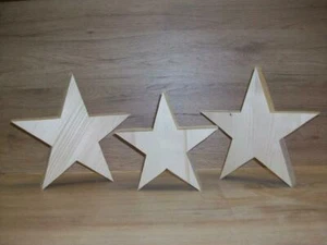 Sterne -Holzsterne-Advent - Aktion- Weihnachtsdeko - versch. Größen - Bild 1 von 1
