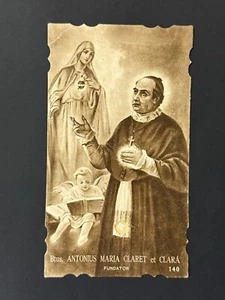 holy card relic santino reliquie reliquia ST. ANTONIO Mª CLARET - Picture 1 of 2