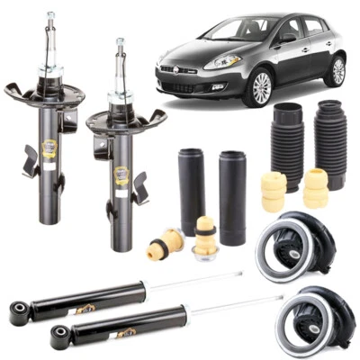 KIT 4 Ammortizzatori Supporti Tamponi FIAT BRAVO 198 1.4 1.6 1.9 2.0 dal 2007 - Immagine 1 di 4