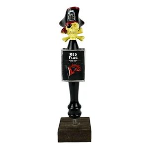 Heavy Seas "Red Flag" Barrel Aged Sour Ale Beer Tap Handle Pirate Skull Maryland - Picture 1 of 16