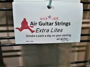 USA Air Guitar Strings - Gag Gift Extra Lites, Medium, and Heavy Gauge USA Air