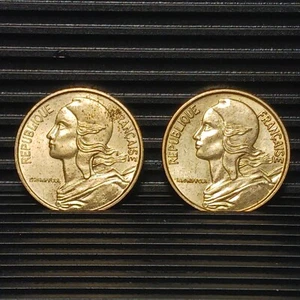 1972 1973 With 4 Folds World Coin France 5 Centimes Avg Circ #BE141 - Picture 1 of 12