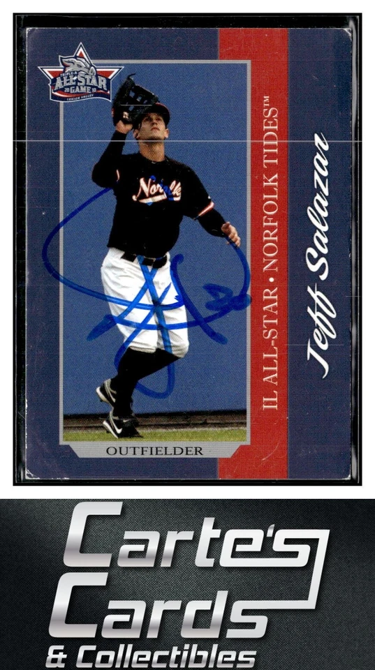 Jeff Salazar 2010  Choice International League #34 TTM/IP Signed Autographed - Image 1 of 2