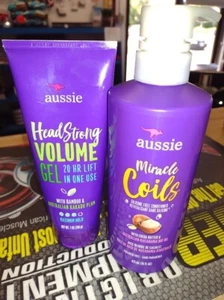 Aussie Miracle Coils Conditioner, Paraben Free, Curly Hair 16 FL & Head Strong - Picture 1 of 4