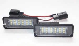 2x LED éclairage de plaque d'immatriculation pour VW Golf 4, 5, 6, 7 Berline + Cabriolet 7401-1 - Photo 1/3