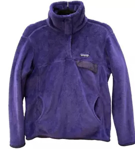 Patagonia Women's Size Medium Fleece Re-Tool Snap-T Pullover Purple - Picture 1 of 6