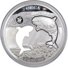 Shapes of America Orca 1 oz .999 Silver $5 Proof-Like Coin 2020 Barbados COA