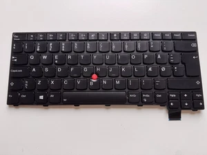 Lenovo Thinkpad T470s laptop Keyboard Danish DK qwerty layout 01EN691 backlit - Afbeelding 1 van 2