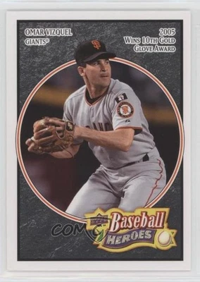 2008 Upper Deck Baseball Heroes Black Omar Vizquel #151 - Image 1 of 2